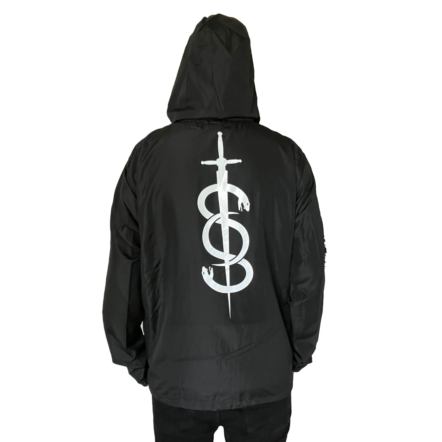 Snakes Black Zip-Up Jacket