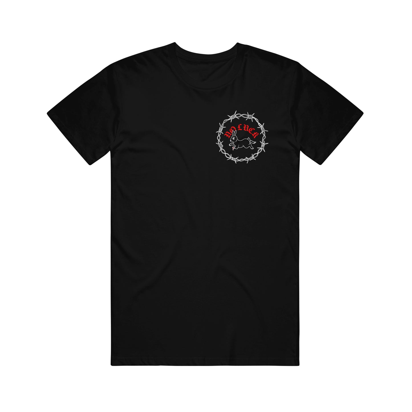 No Luck Black T-Shirt