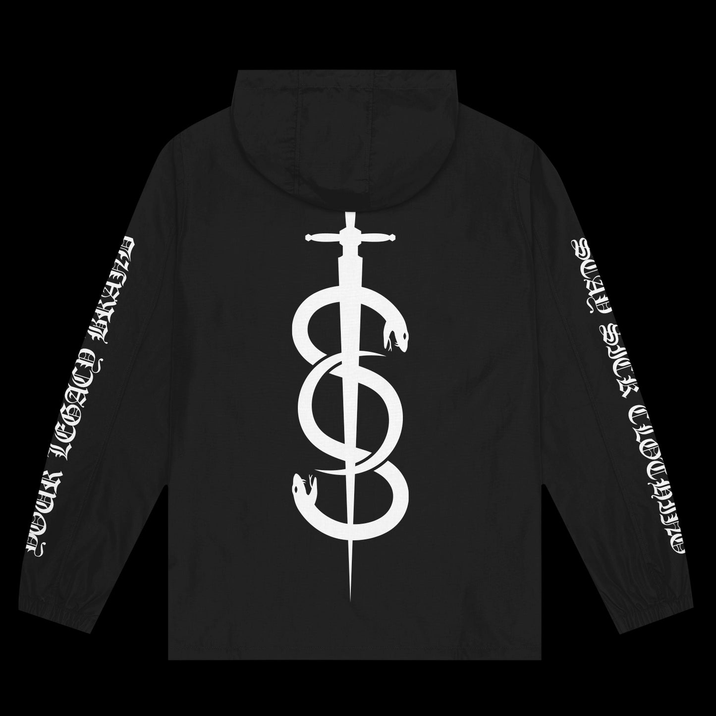 Snakes Black Zip-Up Jacket