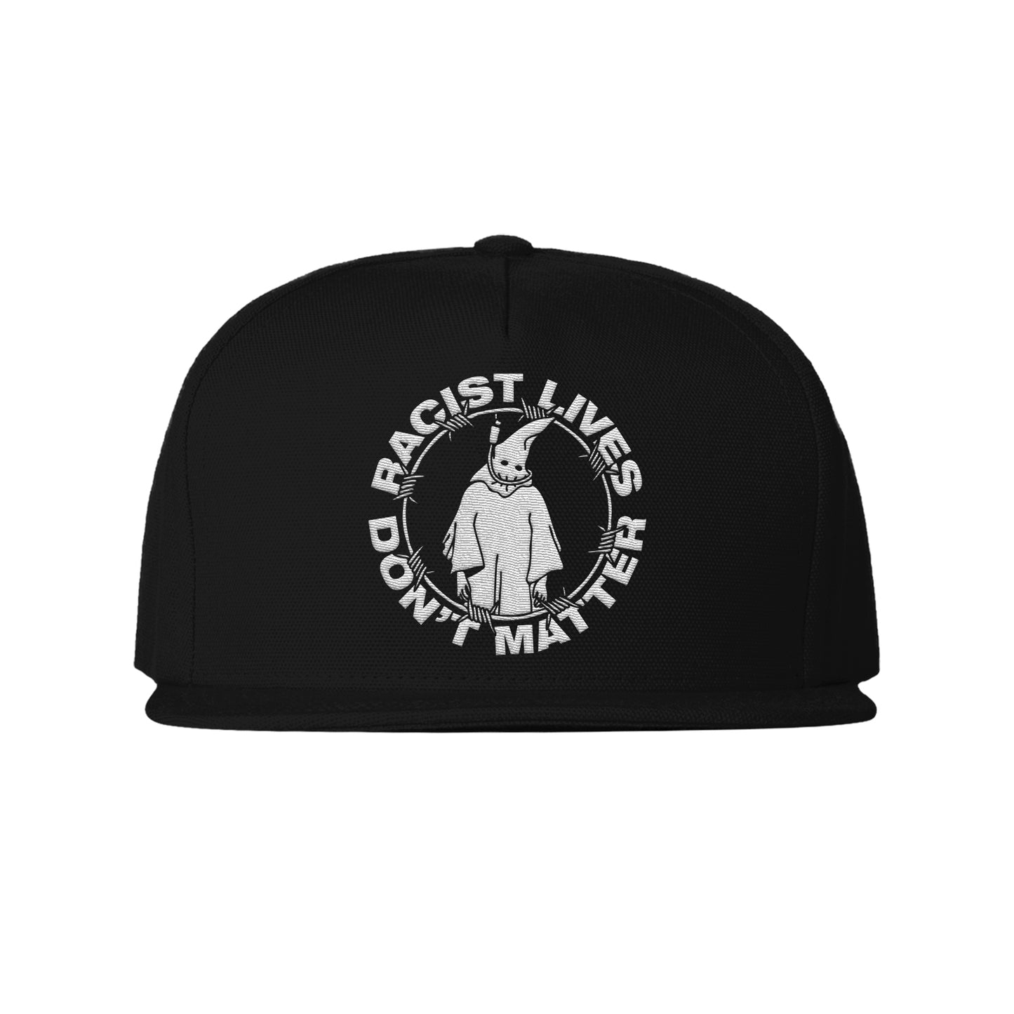 Racist Lives Don't Matter Black Snapback Hat