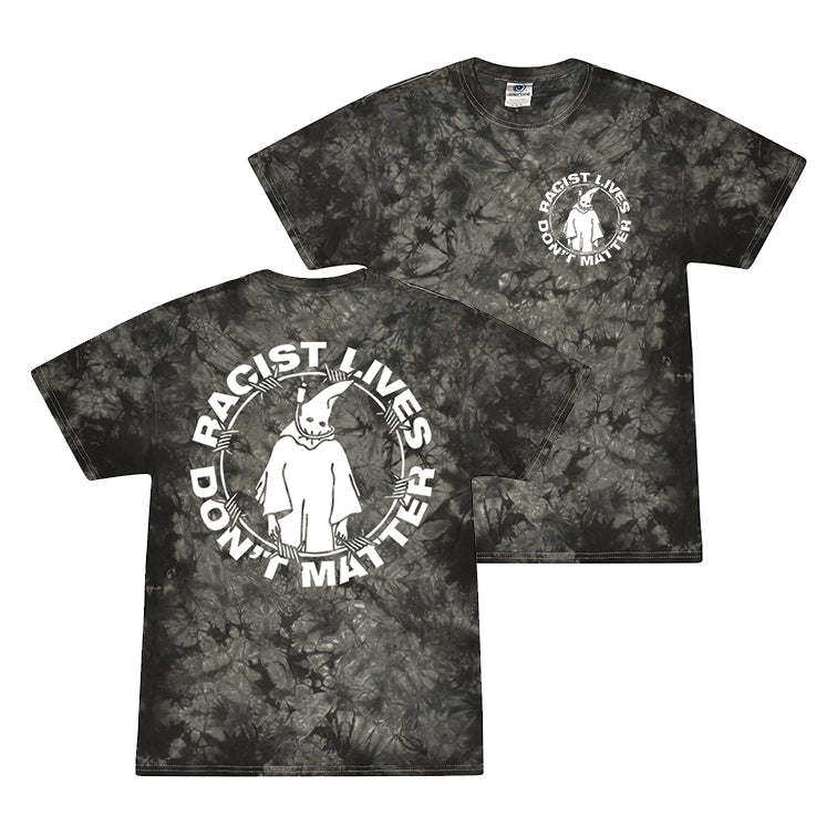 Racist Lives Don't Matter Crystal Wash Black T-Shirt