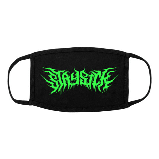 Death Metal Logo Black Face Mask