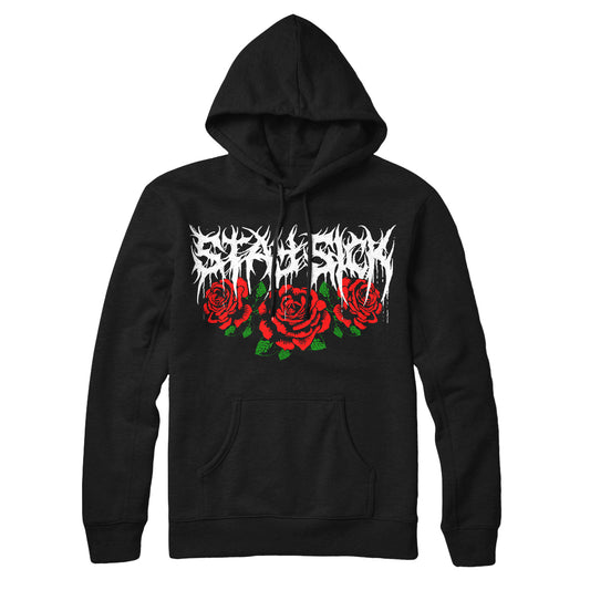 Death Metal Roses Black Pullover