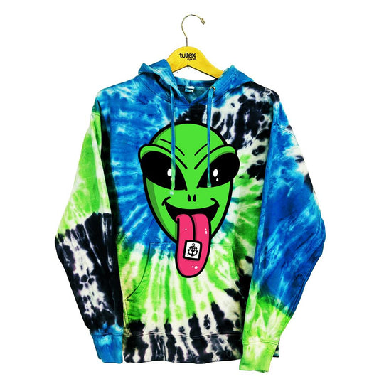 Alien Trip Swirl Custom Dye Pullover
